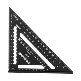 Ács derékszögű talppal, 175 mm, alumínium, prolin
