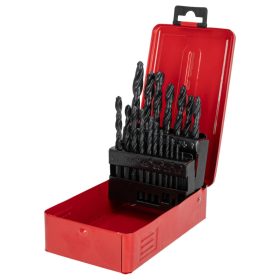 19 darabos fémfúró készlet (1,0-10,0 mm) fémdobozban