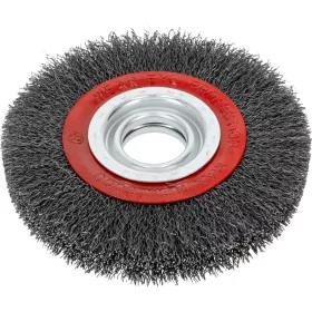 Bordás acél drótkefe tárcsa, átmérő 150 mm, proline