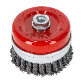   Acéldrótból készült fazékkefe, sodrott, átmérője 100 mm, proline m14