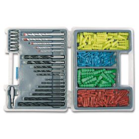 47001 Fúró- és dűbelkészlet - 300 darab