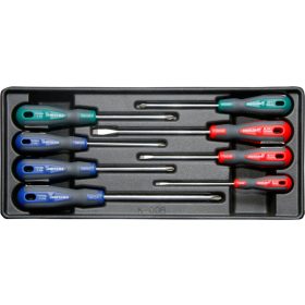   Lapos és Phillips csavarhúzókhoz való tálca, 8 db, üres