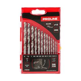   HSS fémfúrófejek DIN338 köszörült 13 db (2-8 mm) prolin