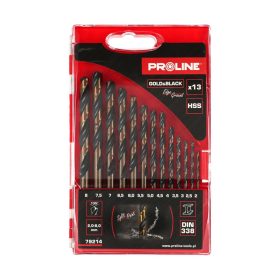   Fémfúrók hss din338 csiszoláshoz rövid darabok, 13 db (2-8 mm), prolin