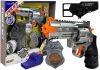 Rendőrségi készlet Revolver 20cm Jelvénytok Síp Hang Fényeffektekkel