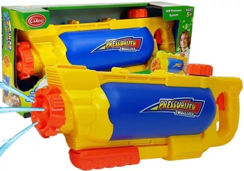 Vízpisztoly tartállyal 1450 ml sárga-kék
