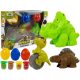 Dinoszaurusz tojásos gyurmaforma 12 darab 4 színben