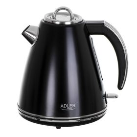  ADLER AD 1343 acél elektromos vízforraló, 1,5l, 2200W, Fekete