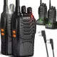 2x walkie-talkie + fejhallgató Baofeng BF888S PMR nagy hatótávolságú