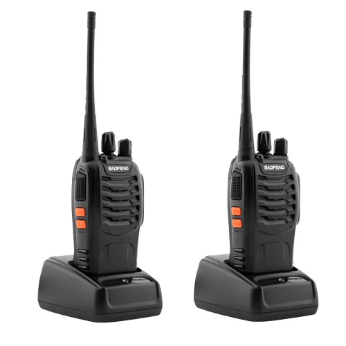 2x walkie-talkie + fejhallgató Baofeng BF888S PMR nagy hatótávolságú