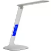 LED asztali lámpa 5 világítási móddal, töltővel, LCD képernyővel, ébresztőórával, hőmérséklet-szabályozással.