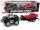 Járműszett Fekete Monster Truck Fehér Vontató 58 cm