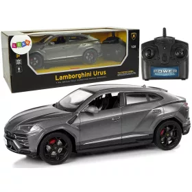   Távirányítós autó 1:24 Lamborghini Urus Fekete 2.4 G Fényekkel