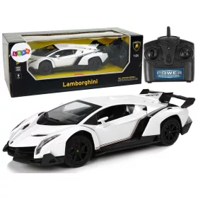 R/C sportautó 1:24 Lamborghini Veneno fehér 2,4 G lámpák