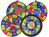 Darts táblajáték készlet 36 cm tépőzáras golyókkal