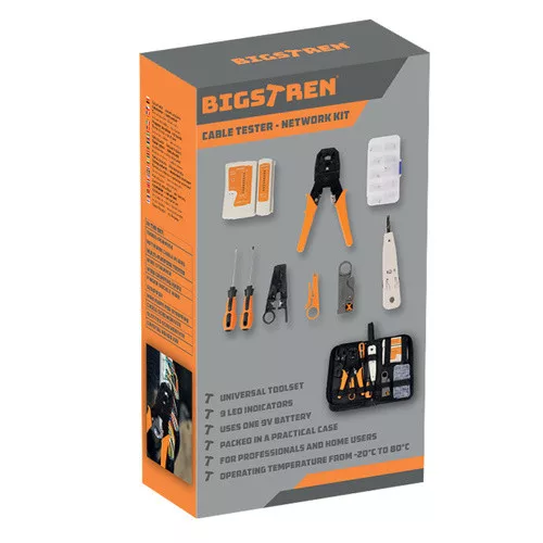 Kábelteszter - Bigstreeten 25835 hálózati készlet