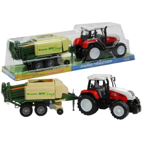 Nagy traktor pótkocsival mezőgazdasági gép 65 cm