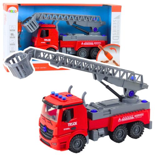 Tűzoltóautó barkács csavarhúzó piros