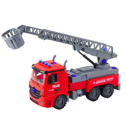 Tűzoltóautó barkács csavarhúzó piros