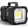 LED taktikai zseblámpa, nagy teljesítményű újratölthető, USB keresőfény, 1000lm 40w