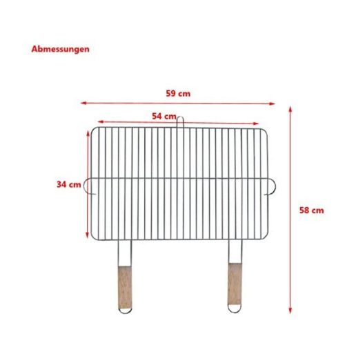 Grillrács 54x34cm Master Grill MG255