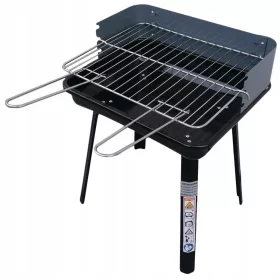   Téglalap alakú grillsütő, összecsukható, méretei: 36 x 31 cm, magassága 45 cm