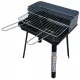 Téglalap alakú grillsütő, összecsukható, méretei: 36 x 31 cm, magassága 45 cm