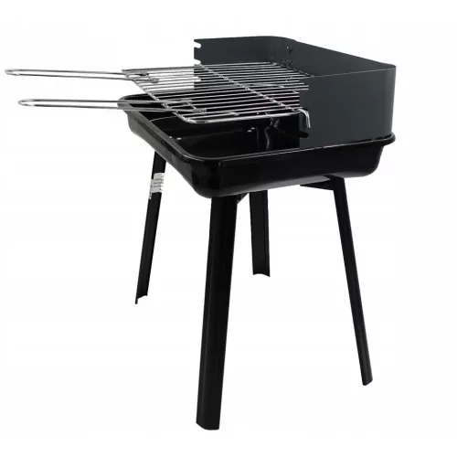 Téglalap alakú grillsütő, összecsukható, méretei: 36 x 31 cm, magassága 45 cm