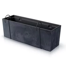   Urbi Case Beton Effect DUC600EW Antracit Virágcserép Akasztókkal