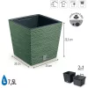 FURU SQUARE LOW DFS240 virágcserép - földzöld