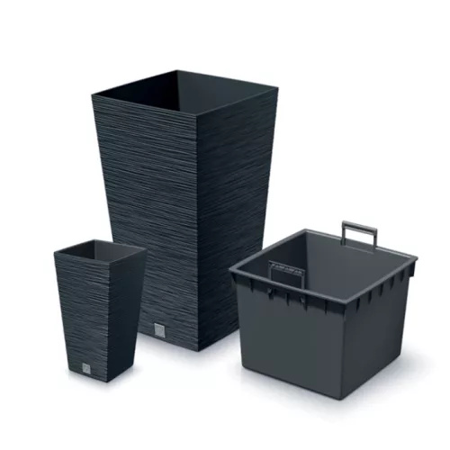 FURU SQUARE DFSH265 virágcserép - antracit