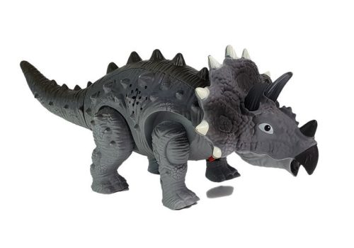 Elemmel működő Triceratops dinoszaurusz szürke