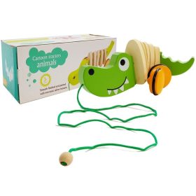 Fa krokodil kerekeken 18cm