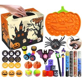  Szenzoros szett Stresszoldó játékok Halloween Fidget játékok Pop It