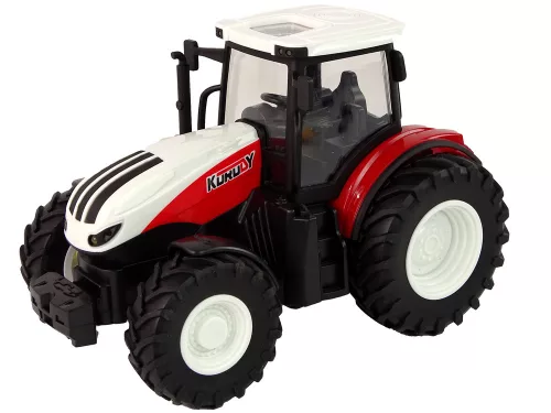 Mezőgazdasági traktor 1:24 Távirányítású R/C Pilot Farm fehér és piros