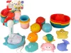 Fürdőszobai szett Sea Toys merítőháló hajók 17 darabos