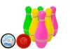 6 darabos színes világító bowling szett