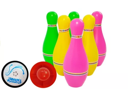6 darabos színes világító bowling szett