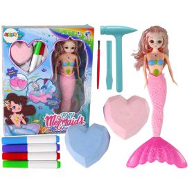 Barkácskészlet Sellő Rózsaszín Kincsek Földmunkák