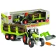 Szétszerelt traktor utánfutóval és fával 43 cm