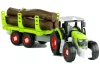 Szétszerelt traktor utánfutóval és fával 43 cm