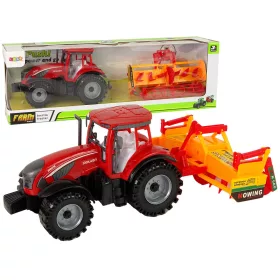Traktor kultivátor súrlódásos meghajtással piros