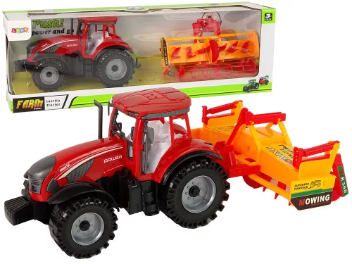 Traktor kultivátor súrlódásos meghajtással piros