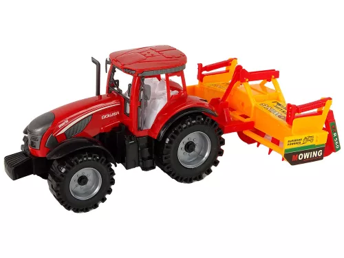 Traktor kultivátor súrlódásos meghajtással piros