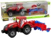 Piros traktor eke súrlódásos meghajtással