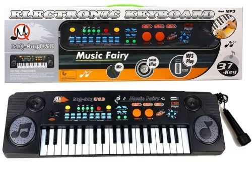 Billentyűs orgona mikrofonnal, 37 billentyű, USB