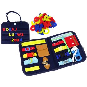 Bőröndös szenzoros manipulatív tábla kisgyermekeknek