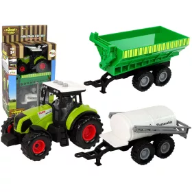 Traktor gépekkel, tartálykocsival, LED hangokkal