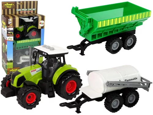 Traktor gépekkel, tartálykocsival, LED hangokkal