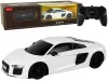 Autó távirányítós autó RC Audi R8 Rastar Pilot fehér 1:24